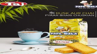 Papewala Premium Rusk। एगलैस रस्क टोस्ट । Crunchy n Crispy Rusk  | Tea Time | Fly with Happiness