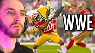 British Guy Reacts to the NFL "is this the WWE?" Moments (I LOVE THIS SPORT)