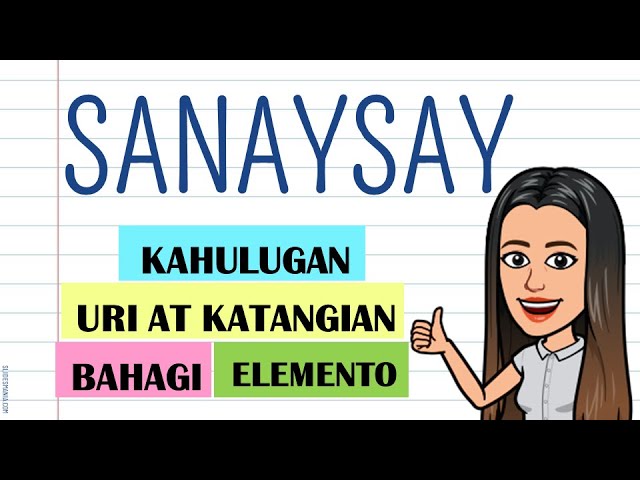 Bahagi At Elemento Ng Sanaysay - Huxley Sanaysay