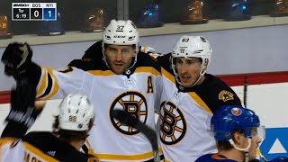 Bruins' Patrice Bergeron nets hat trick against Islanders