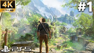 UNCHARTED 4 PS5 Remastered Gameplay Walkthrough Part 1 (Uncharted Legacy of Thieves Collection)