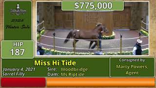 2025 Heritage Place Winter Mixed Sale Day One, Hip #187, $775,000, Miss Hi Tide