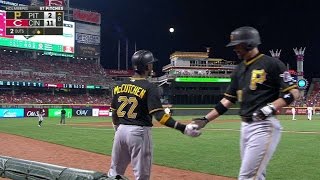 PIT@CIN: Cervelli lifts sac fly to drive in McCutchen