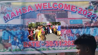 mahsa welcome 2022 pratinindhi coming santali daram da enej// udala higher secondary school//#udala