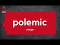 what does polemic mean