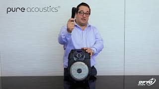 בידורית קריוקי ניידת CRT-120 מבית PURE ACOUSTICS