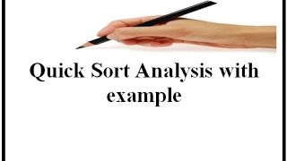 Quick Sort Analysis (English+Hindi)