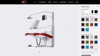 Try the XO FLEX dental chair colour configurator and design your own dental chair