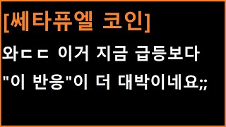 [쎄타퓨엘 코인] 지금 당장 급등보다 더 중요하게 봐야하는 \