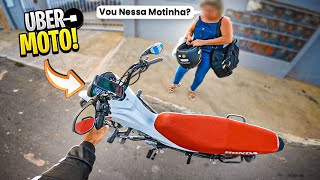 PRIMEIRO DIA NA UBER MOTO COM A POP110i *Deu ruim*