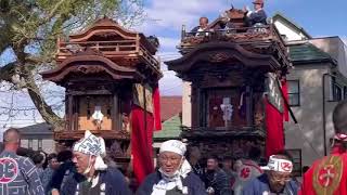 2023年4月8日  上半田地区祭礼  南組福神車/北組唐子車