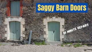 Ep 155 | Fixing a dropped barn door | From French Chateau to Farmhouse