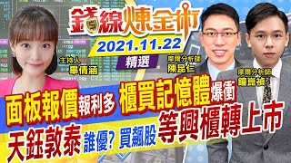 【錢線煉金術】櫃買登14年新高 記憶體強攻空手先觀望? 面板報價釋出利多 天鈺.敦泰誰能追? 興櫃轉上市教你買到大飆股(CC字幕) @中天財經頻道CtiFinance  精華版