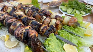 Mackerel Fish Kebab with Pineapple Potato Rolls