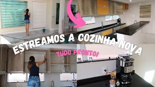 ESTREAMOS A COZINHA LIMPA | MOSTREI A FRENTE DA CASA | FIZEMOS CAFÉ, TUDO PRONTO E PODEMOS MUDAR