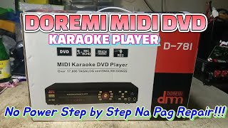 DOREMI MiDi Karaoke DVD Player D-781_No Power Panoorin! Step by Step Repair! #repair #share #dvd