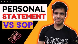 Personal Statement vs Statement of Purpose || Difference between SOP and Personal History Statement