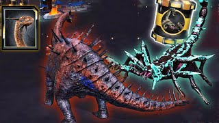 GEMINIDEUS VS ALACRANIX BOSS! (JURASSIC WORLD ALIVE)