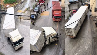 CLEARLY RECORDED!!! THE MOST TERRIFYING MOMENTS, Truck Hit Hard, Cabin Until Totally Destroyed #40