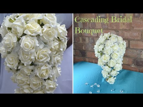 How to create your own cascading bridal bouquet : DIY wedding flowers How to create your own cascading bridal bouquet : DIY wedding flowers