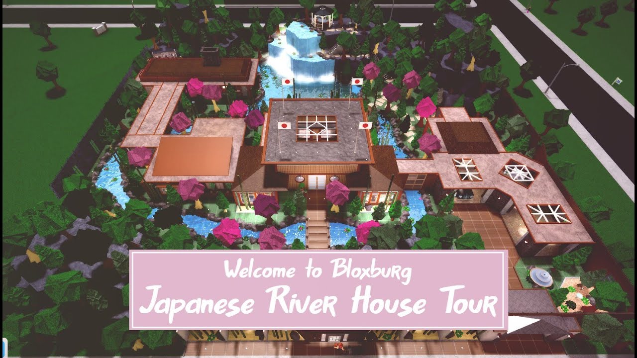 Japanese River House Tour Roblox Welcome To Bloxburg Youtube