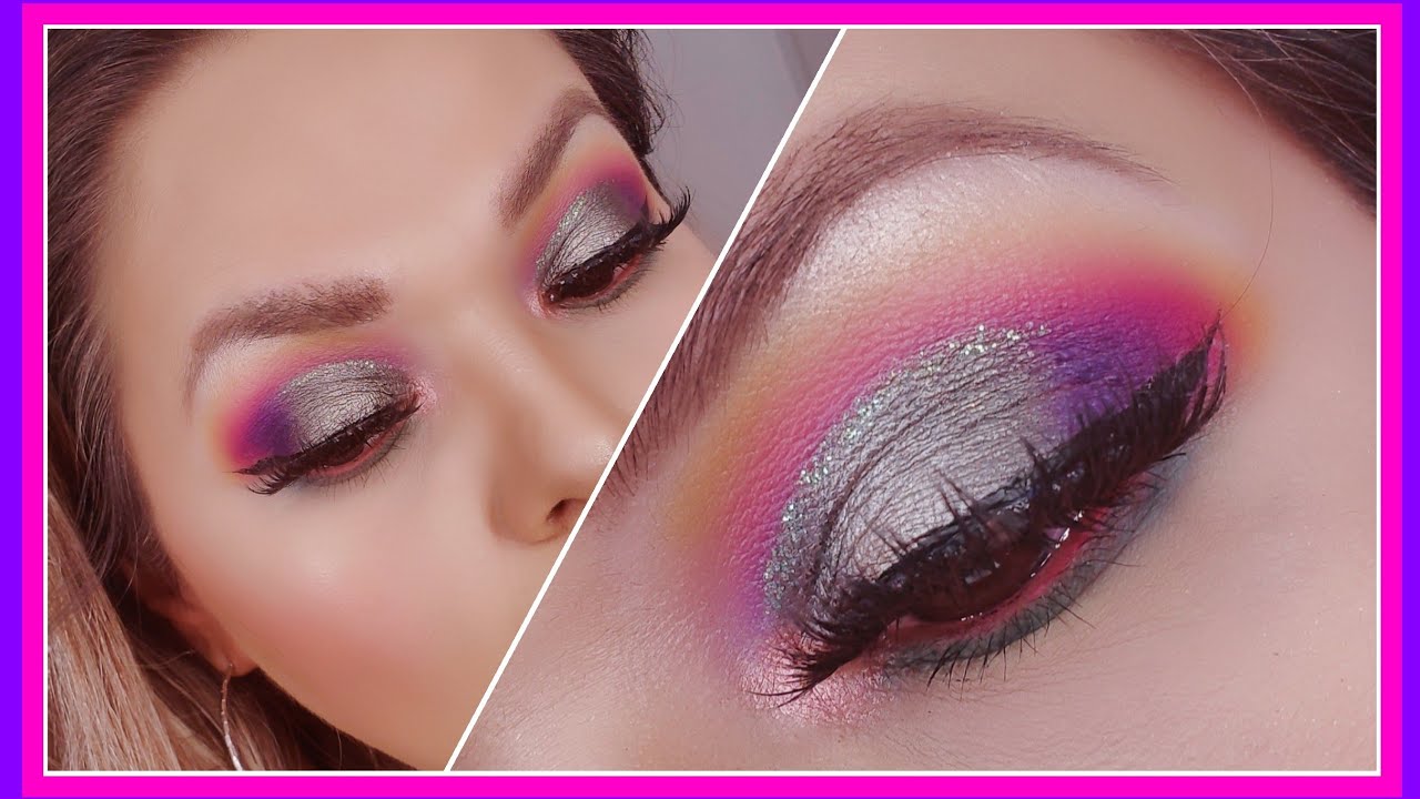 Maquillaje Ahumado Colorido Youtube