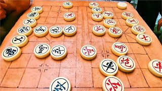 街头象棋实战，高手运子如神，套路胆战心惊，车马炮用的太精彩了