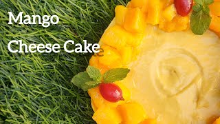 NO CREAMCHEESE | NO BAKE | MANGO CHEESECAKE RECIPE 😋#shorts #shortsfeed #mangocheesecake #viral #10k