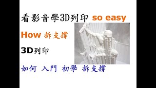 3D列印教學-拆支撐入門篇-如何入門拆除支撐材料及支撐底座種類設定技巧[中英字幕]