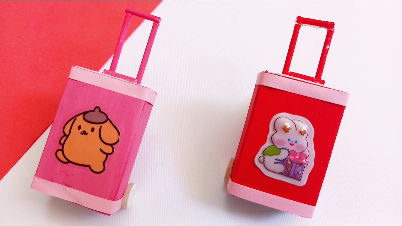 Diy Miniature Suitcase How To Make A Tiny Suitcase With A Matchbox
