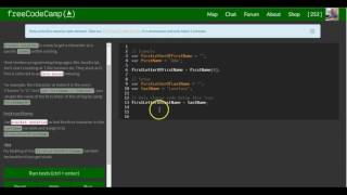 Use Bracket Notation to Find the First Character in a String, freeCodeCamp Basic JavaScript