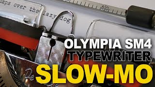 Olympia SM4 typewriter in slow motion