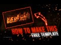 KGF chapter 2 title card making after effects. Free template with tutorial