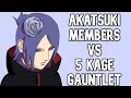 How Each Akatsuki Member Does in a 5 Kage Gauntlet feat  @ThunderGodTG