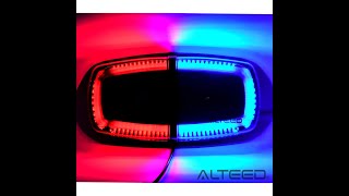 [ALTEED]ＬＥＤパトランプ回転灯／反射ミラー仕様/赤青有色レンズ/ALT-LED112C-RB-C