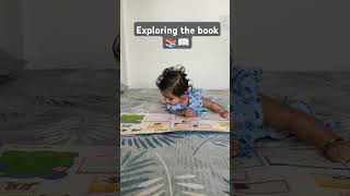 Nithya klinna is exploring the book 📚📖 #babylearning #nithyaklinna