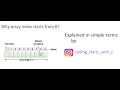 Why array index starts from 0?