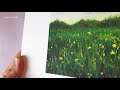 들꽃 그리기 painting wild flowers 오일파스텔 oil pastel 풍경화 세모림 semorim