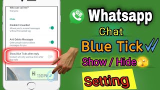 Gb whatsapp blue tick hide kaise kare 2023 | gb whatsapp blue tick show kaise kare 2023.