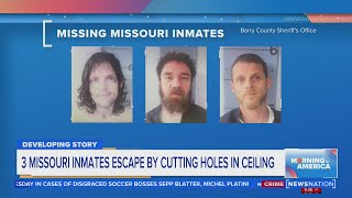 3 Missouri inmates escape by cutting holes in ceiling | Morning in America