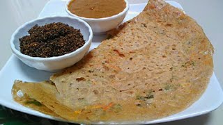 Crispy garlic millet dosa|Millet flour dosa|millet dosa recipe|easy breakfast recipe|millet recipes