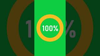 Percentage circle animation #animation #greenscreen #circle