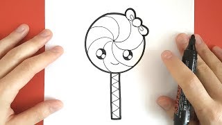 Comment Dessiner Sucette Kawaii étape Par étape Dessins