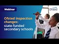Ofsted education inspection framework: state-funded secondary schools