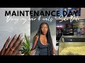 Maintenance Day Vlog: Doing my hair & nails + solo movie date