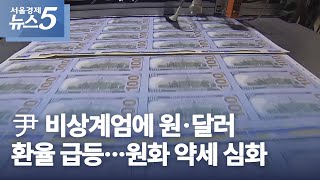 尹 비상계엄에 원·달러 환율 급등…원화 약세 심화