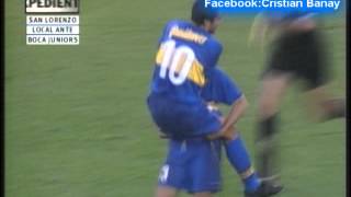 San Lorenzo 0 Boca 1 (Relato Marcelo Araujo ) Clausura 2000 Gol del partido