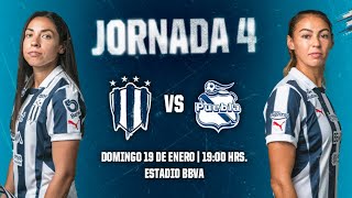 🔴📹 Rayadas vs Puebla Jornada 4 Liga BBVA MX Femenil