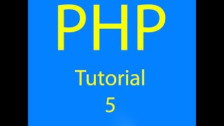 PHP programming Tutorial 5/13 - PHP variables