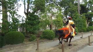 寒川神社例祭 流鏑馬神事 奉射(式的) 弐 平成29年9月19日 壱之組 参番手